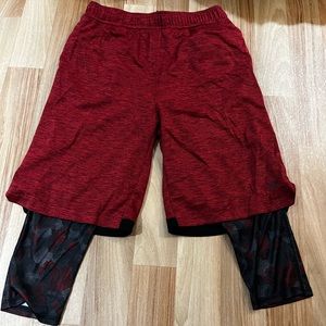 Old Navy boys athletic shorts with built in leggings